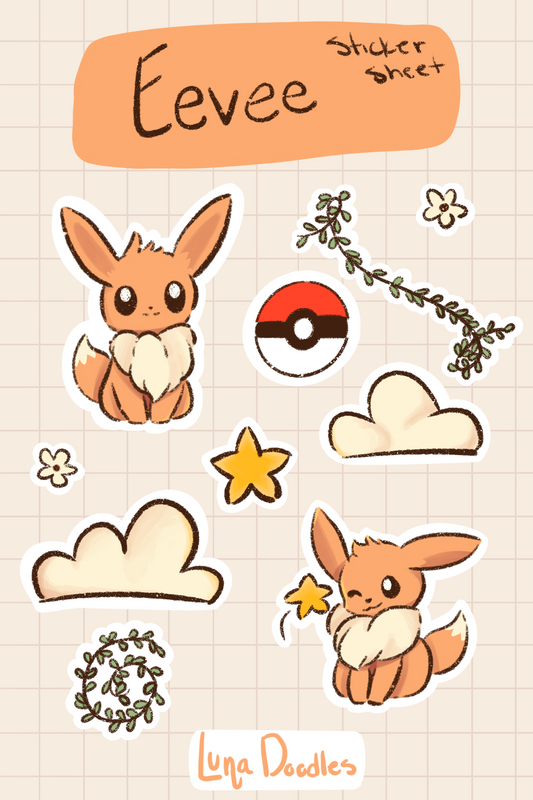 Eevee Sticker Sheet