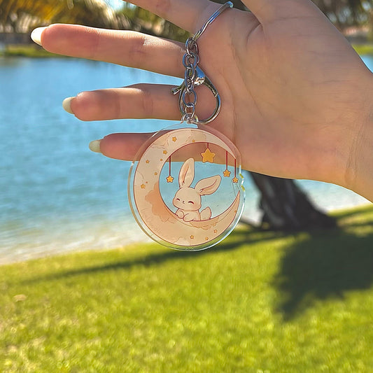 LunaDoodle Logo Keychain